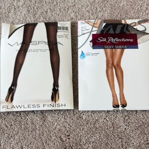 Via Spiga Black Flawless Finish Tights